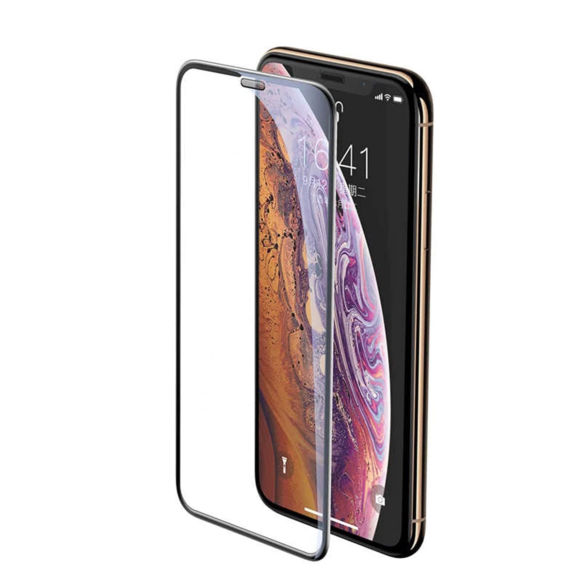 Zore Apple ile uyumlu iPhone 12 Pro Max Anti-Dust Temperli Ekran Koruyucu Siyah