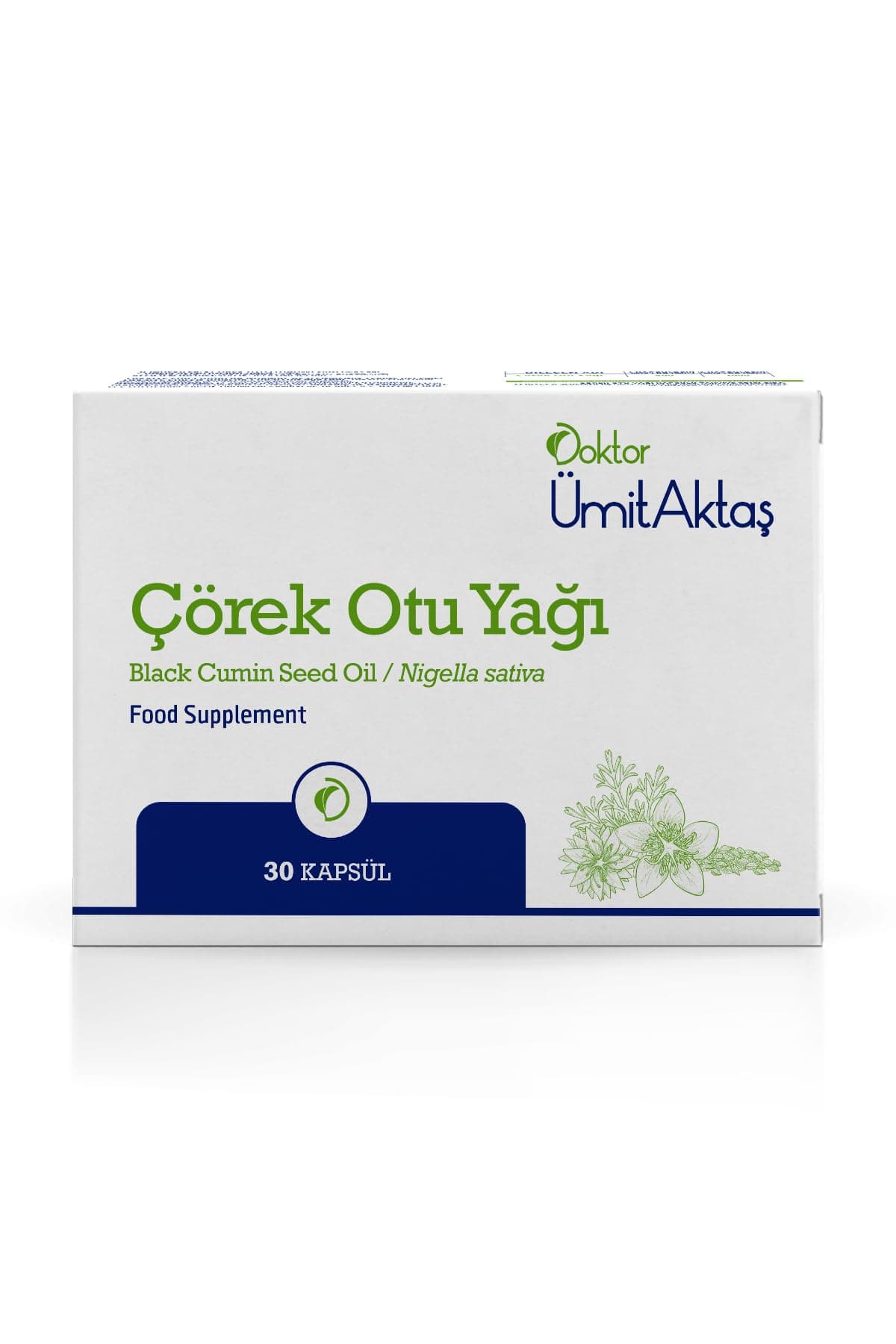 Dr. Ümit Aktaş Çörekotu Yağı - Helal Sertifikalı Soğuk Sıkım 30 Kapsül