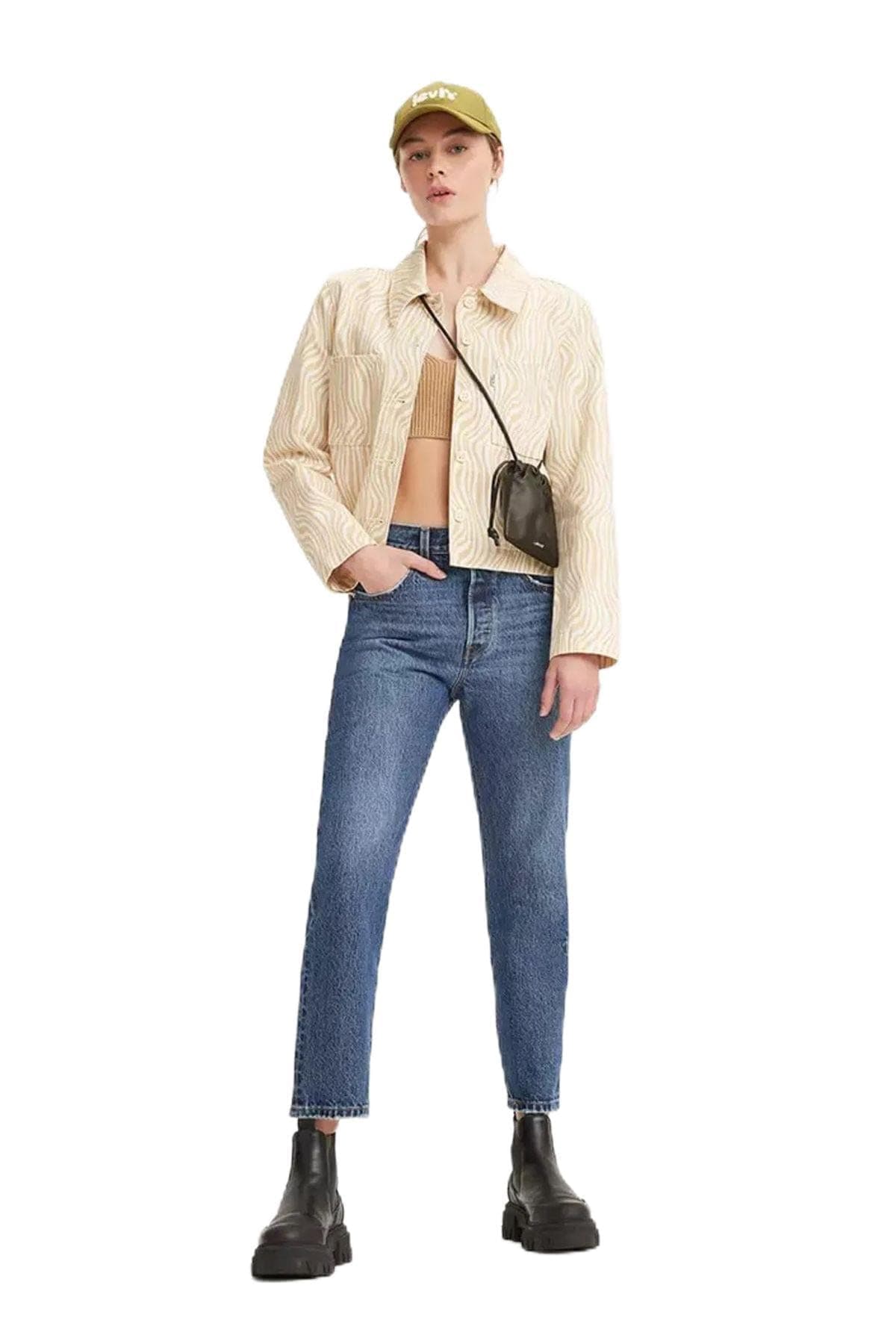 501 Crop Kot Pantolon Kadın