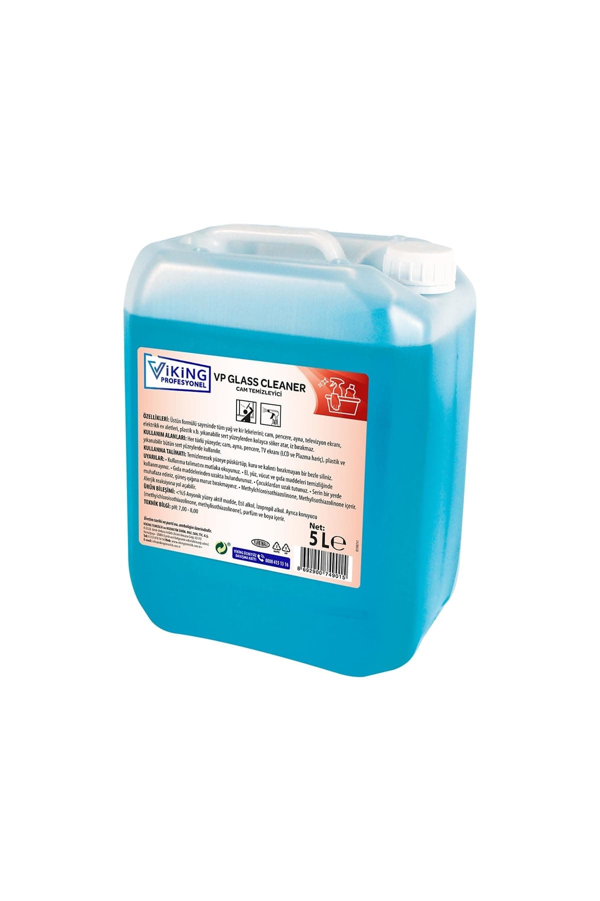 Viking VP Glass Cleaner Cam Temizleyici 5 L