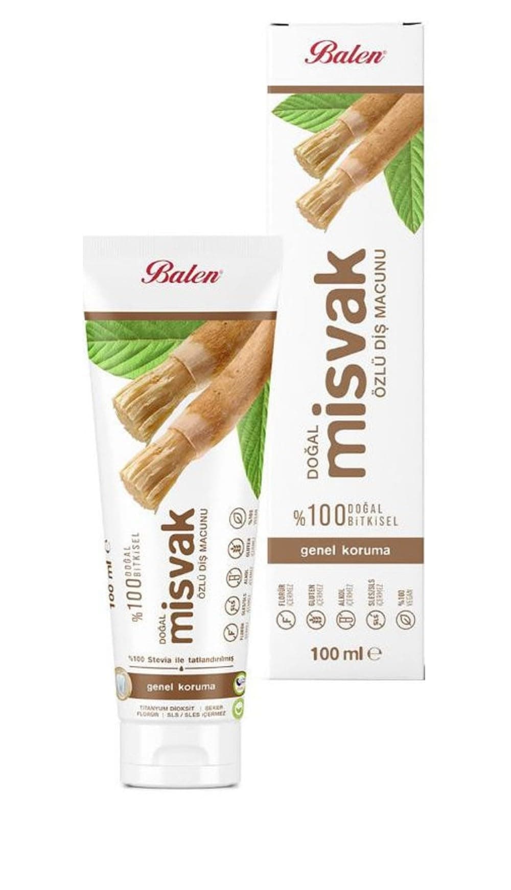 Balen Doğal Misvak Özlü Diş Macunu 100 ml