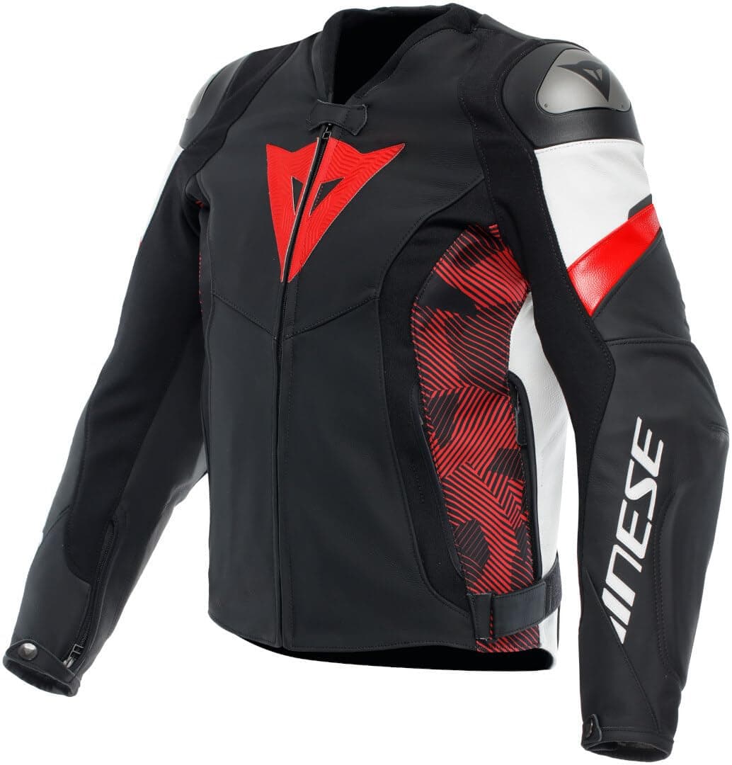 Dainese Avro 5 Blk Red Lava White Deri Mont-46