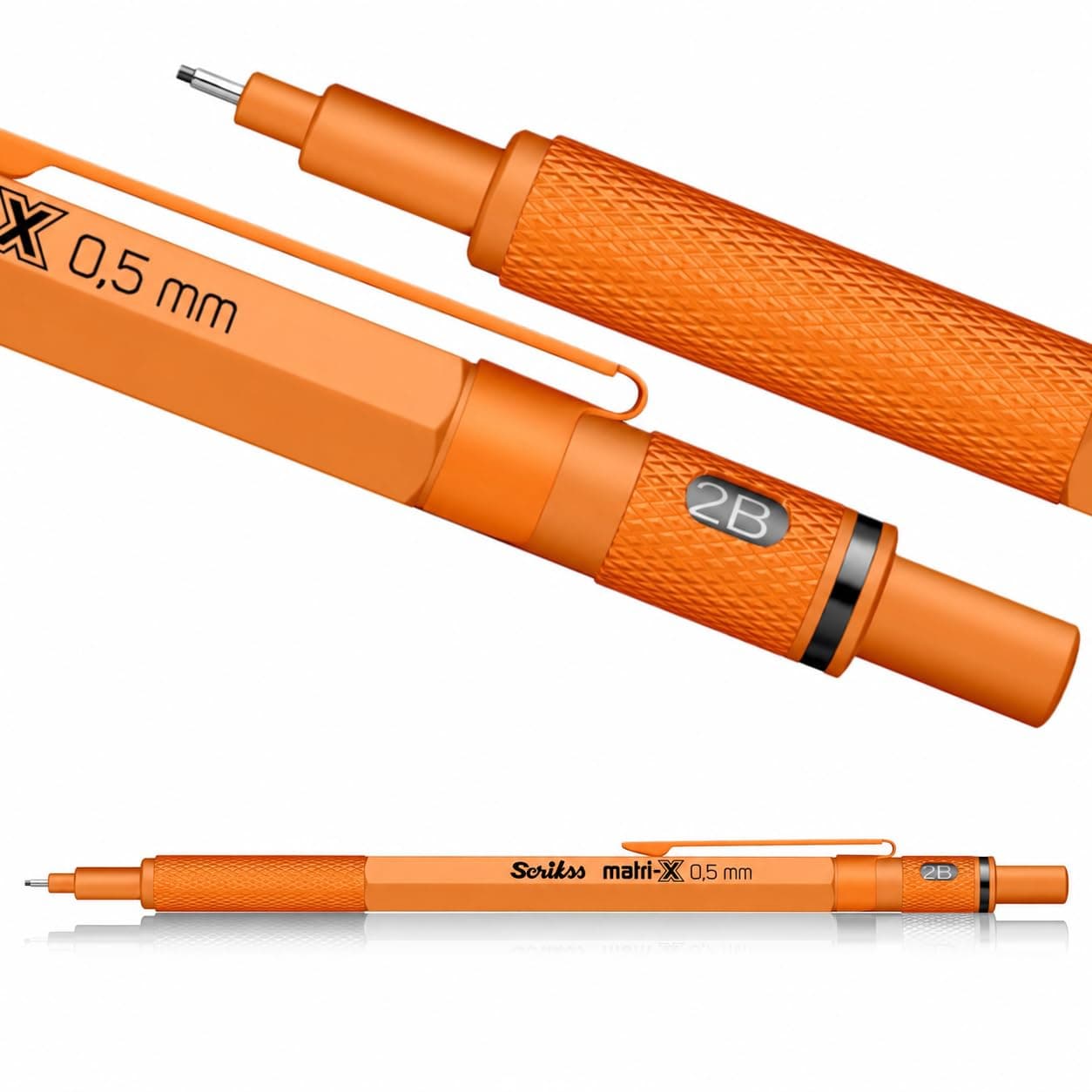 Scrikss Office Matri-X Versatil 0.5 Mm Turuncu Şeffaf Amb.