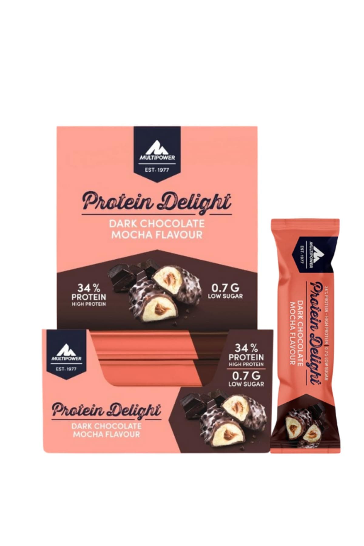 Multipower Protein Delight - Bitter Çikolatalı Mocha - 18 x 35 Gr.