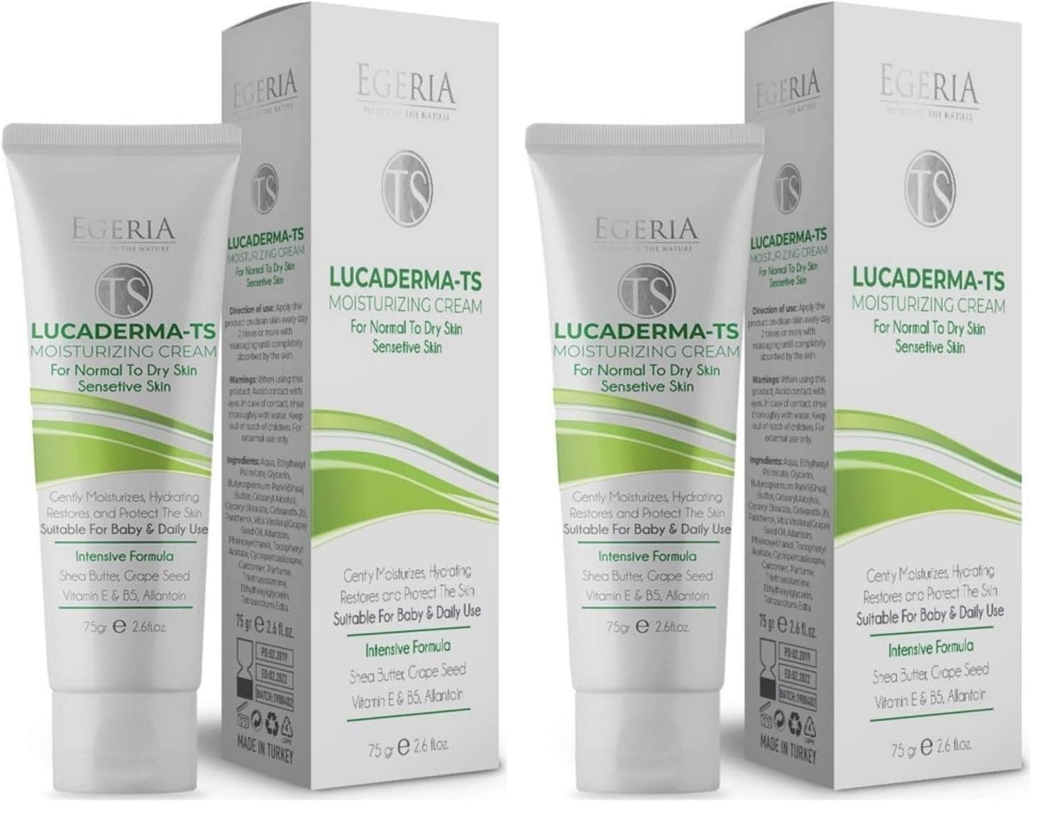 Dr. EA Laboratories Egeria Lucaderma - Ts Nemlendirici Krem 75gr (2 paketi)