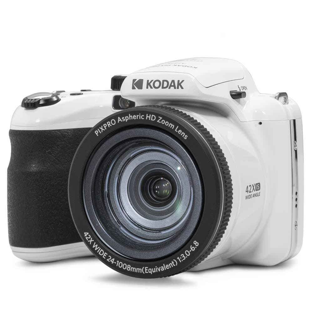 KODAK PIXPRO Astro Zoom AZ425 Dijital Fotoğraf Makinesi -20MP, 42x Optik Zoom, 3 inç LCD Ekran, 1080P Full HD Video, 24mm Geniş Açı (Beyaz)
