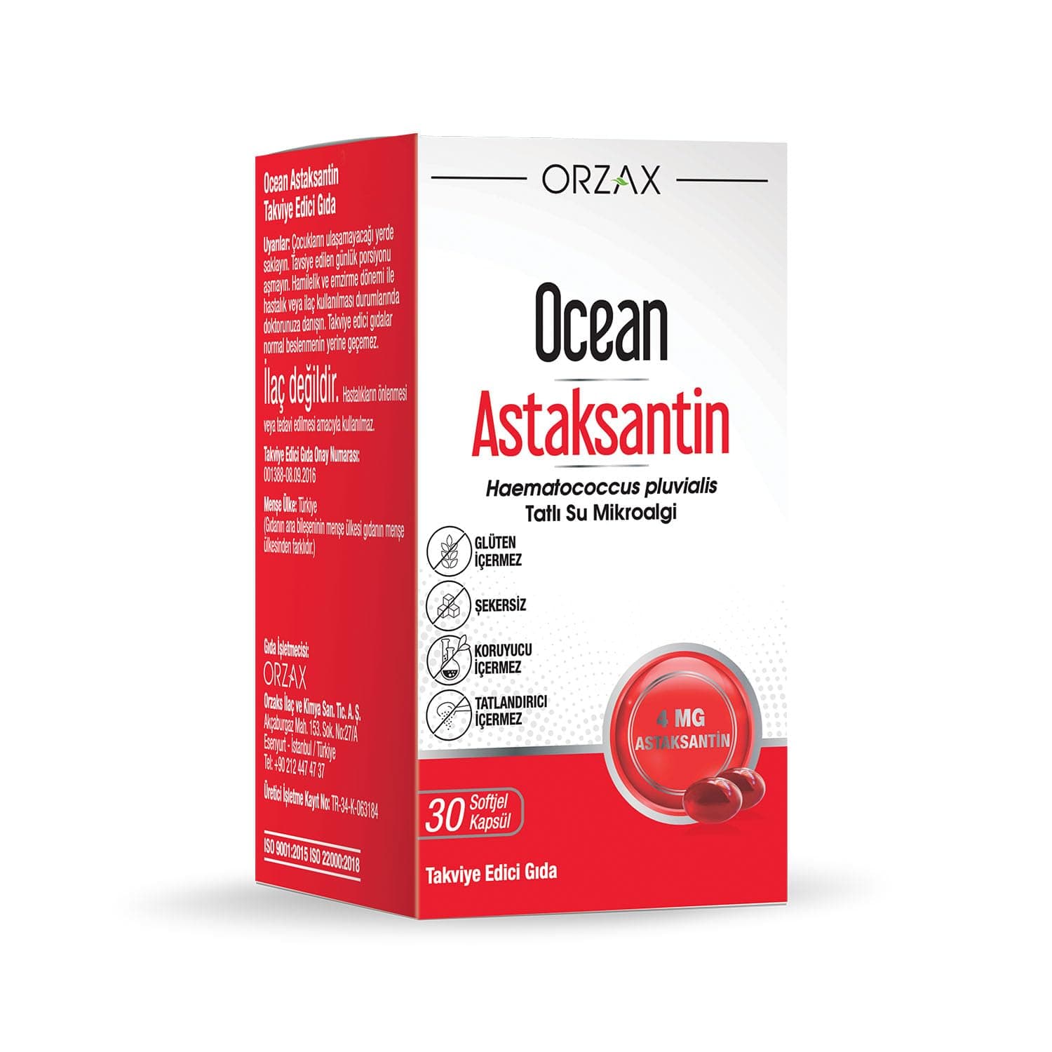 Ocean Astaksantin 30 Softjel Kapsül