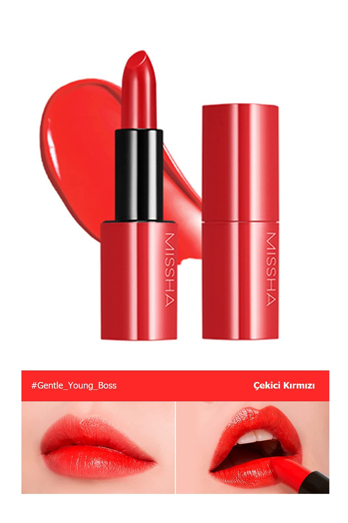 MISSHA, Yoğun Pigmentli Besleyici Nemli Bitişli Ruj Dare Rouge Sheer Sleek (05Gentle Young Bos)