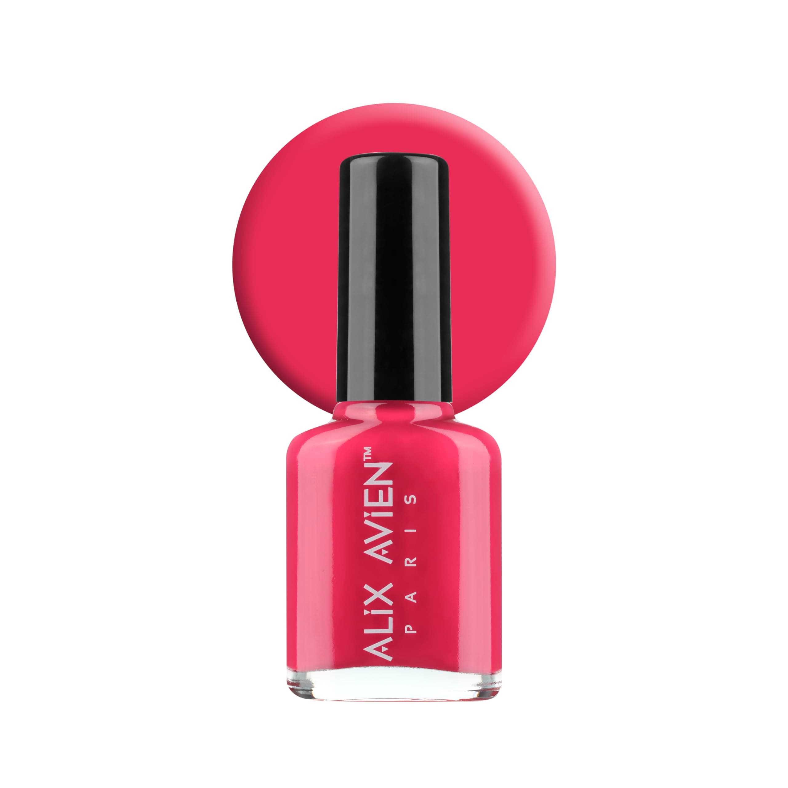 ALIX AVIEN Koyu Pembe Oje 104 - Yüksek Pigmentli Uzun Süreli Kalıcılık Hızlı Kuruma - Nail Lacquer 104