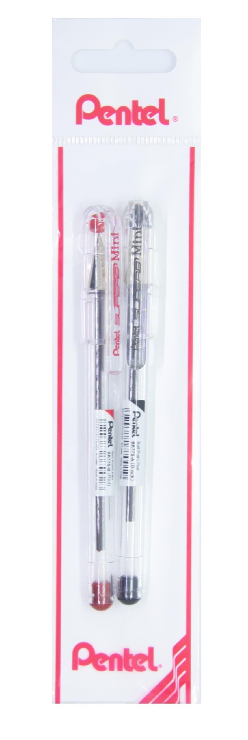 Pentel 0.7 mm Yağ Bazlı Roller Kalem SİYAH-KIRMIZI