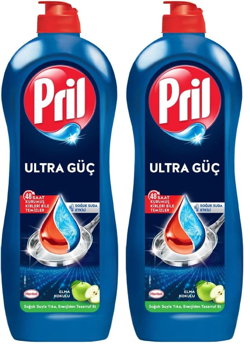 Pril Türkiye Serisi - Amasya Elma Kokulu Elde Yıkama Sıvı Bulaşık Deterjanı (1 x 675 g) 2li paket
