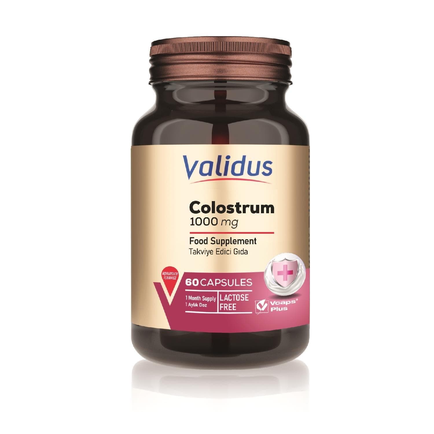 Validus Colostrum 1000 Mg 60 Capsules