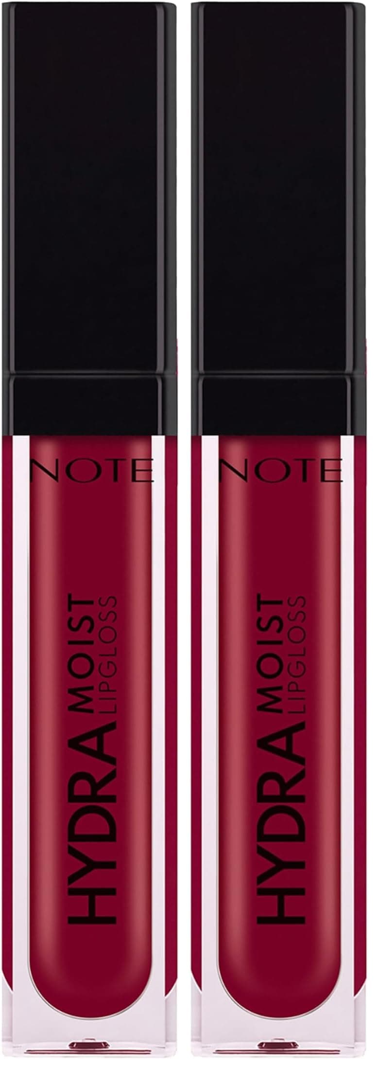 Note Cosmetics Hydramoist Lipgloss 10 Love Whisper Nemlendirici Dudak Parlatıcısı, Bordo (2 paketi)