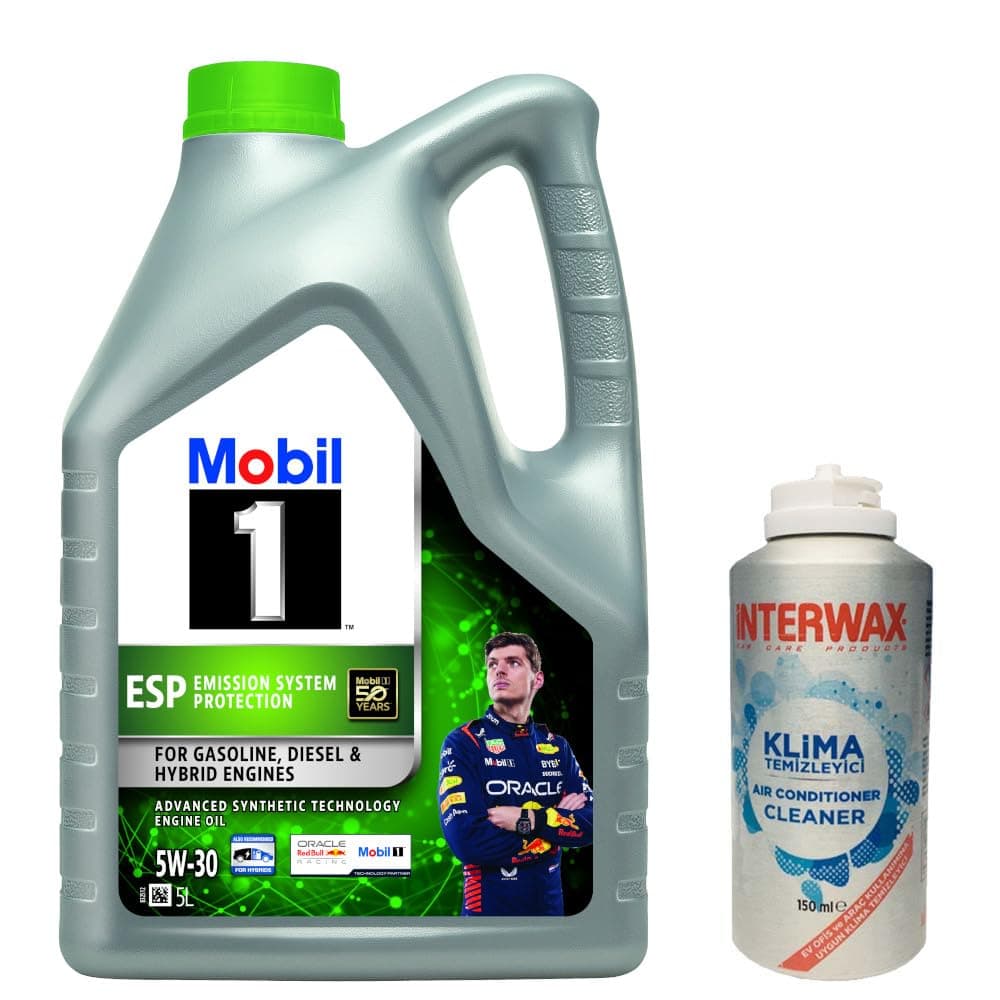 Mobil 1 Esp 5W30 Motor Yağı 5 L + 03047 İnterwax Klima Temizleyici