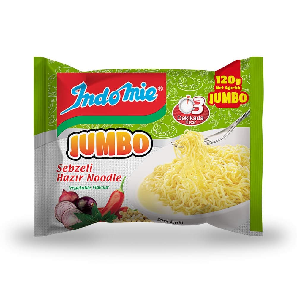 Indomie Paket Jumbo Sebze Koli 40'lı (120 Gr x 40 Adet)