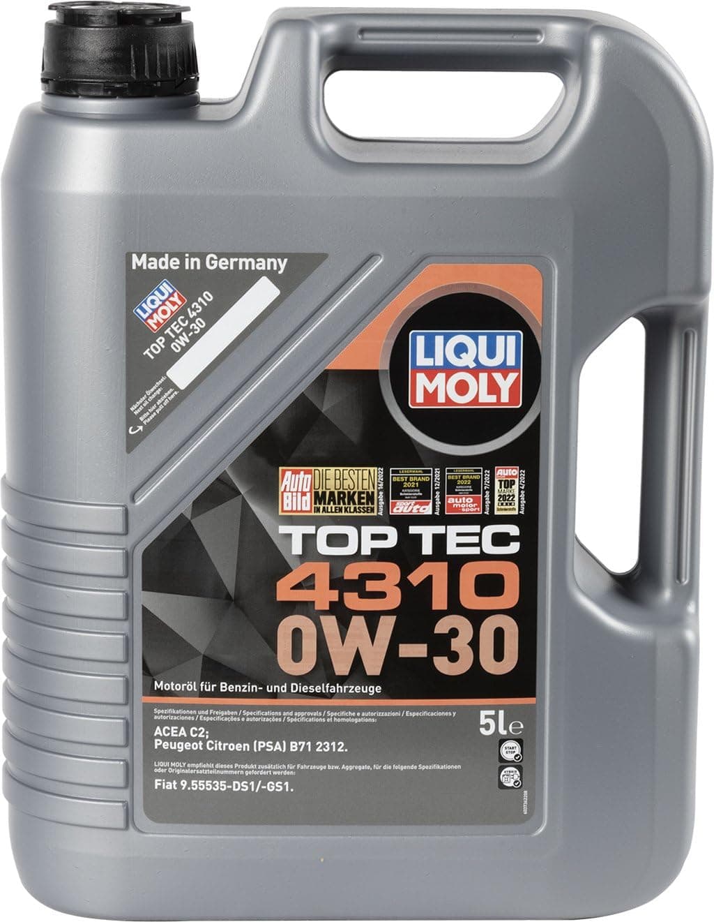 Liqui Moly Top Tec 4310 0W-30 5 l Otomotiv Bakım Ürünü