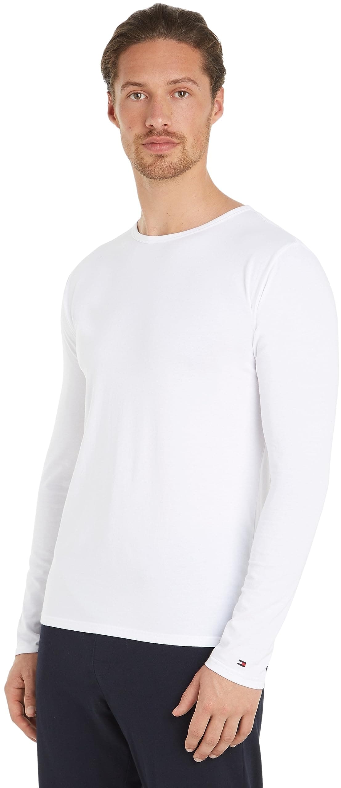 Tommy Hilfiger 3P LS Tee Çoklu Paket/İç Giyim Erkek