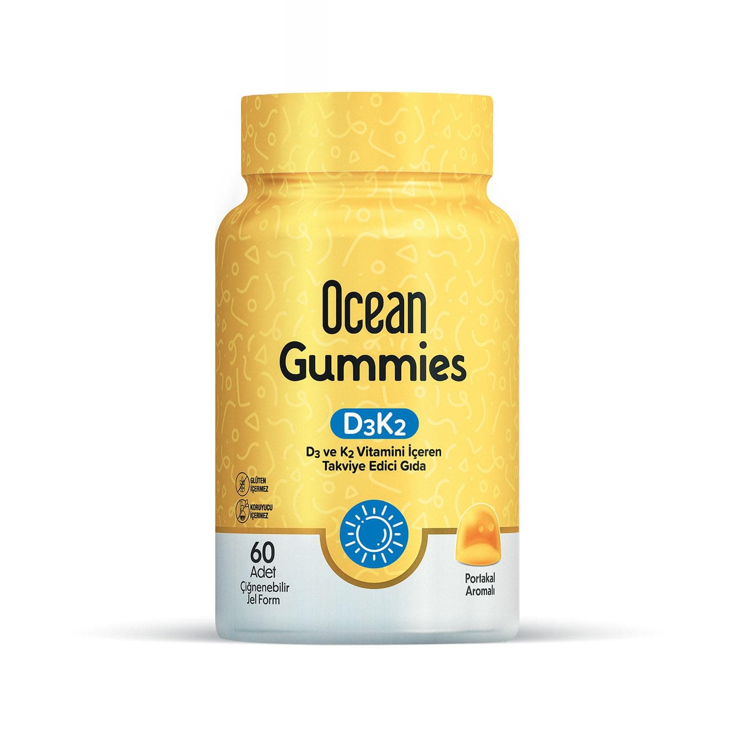 Ocean Gummies D3K2 Çiğnenebilir Jel Form
