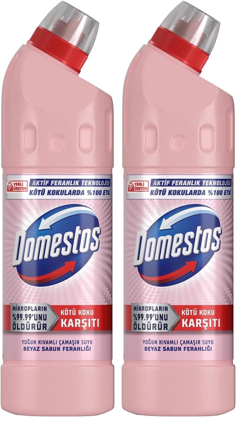 Domestos Çamaşır Suyu Beyaz Sabun Ferahlığı 750 ml 2li paket