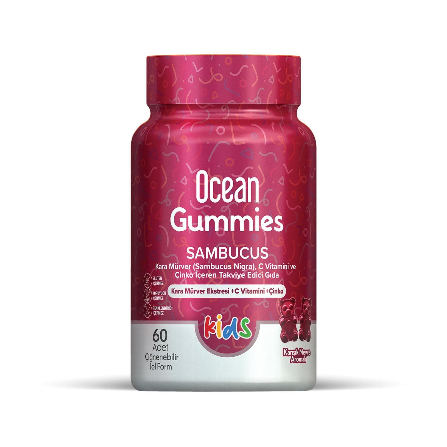 Orzax Ocean Smart Gummies Sambucus Çiğ. Jel Form