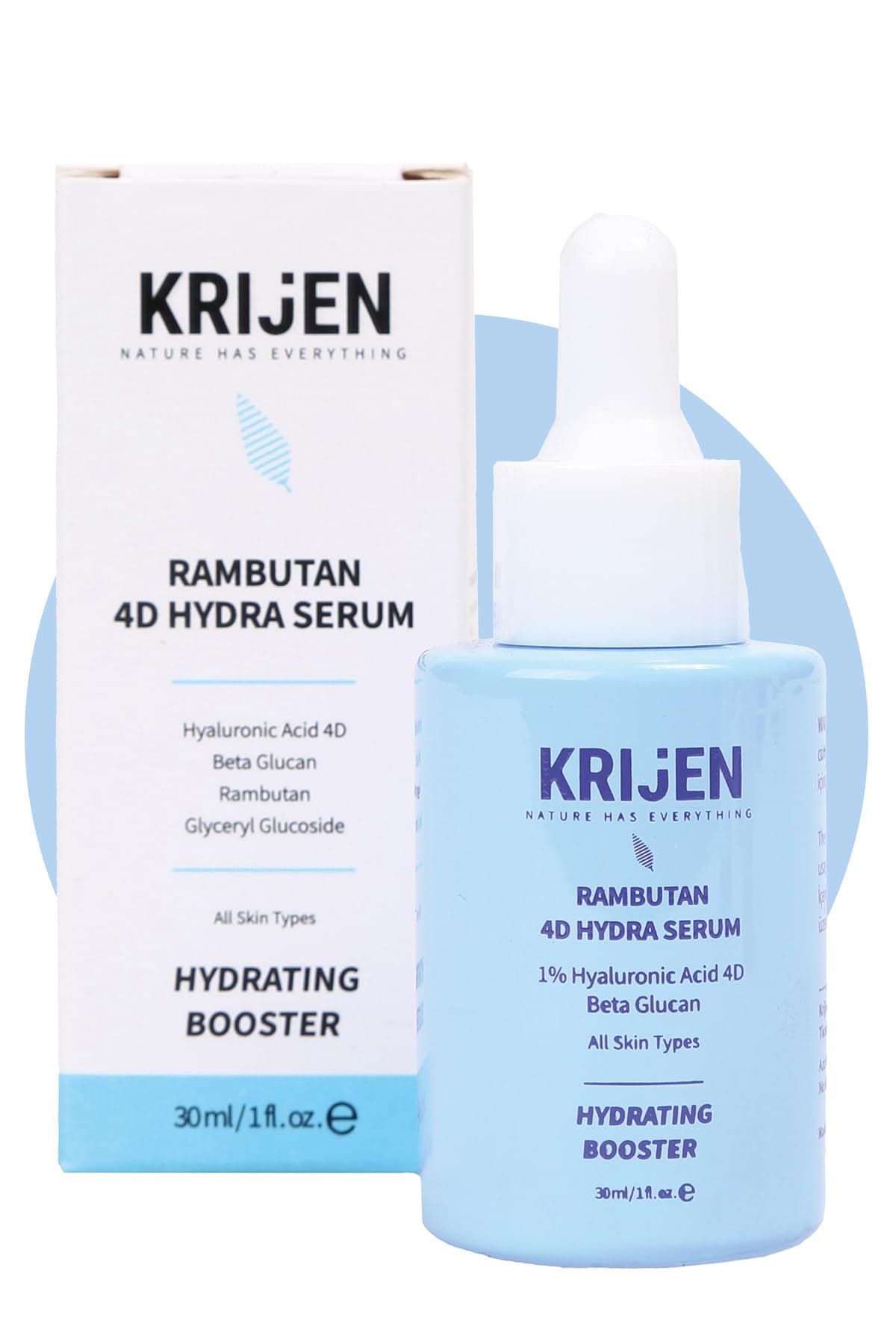 Krijen RAMBUTAN 4D Hydra Yoğun Nemlendirici Serum | Hyaluronic Acid 4D + Beta Glucan