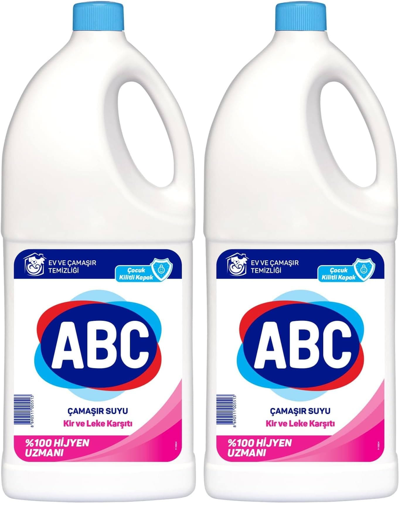ABC DETERJAN Çamaşır Suyu Kir & Leke Karşıtı 4 L (2 paketi)