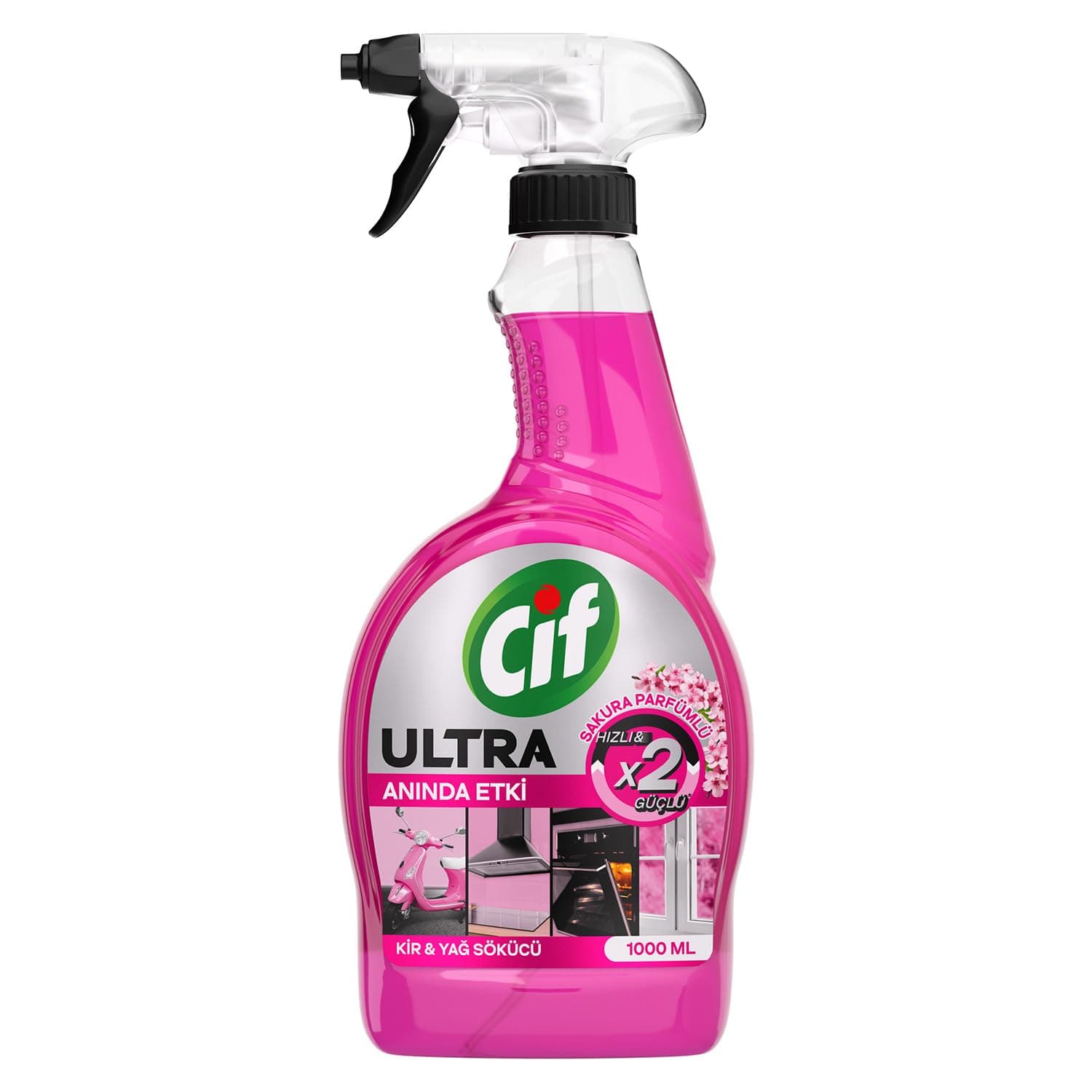 Cif Ultra Anında Etki Sakura Kir ve Yağ Sökücü 1000 ml