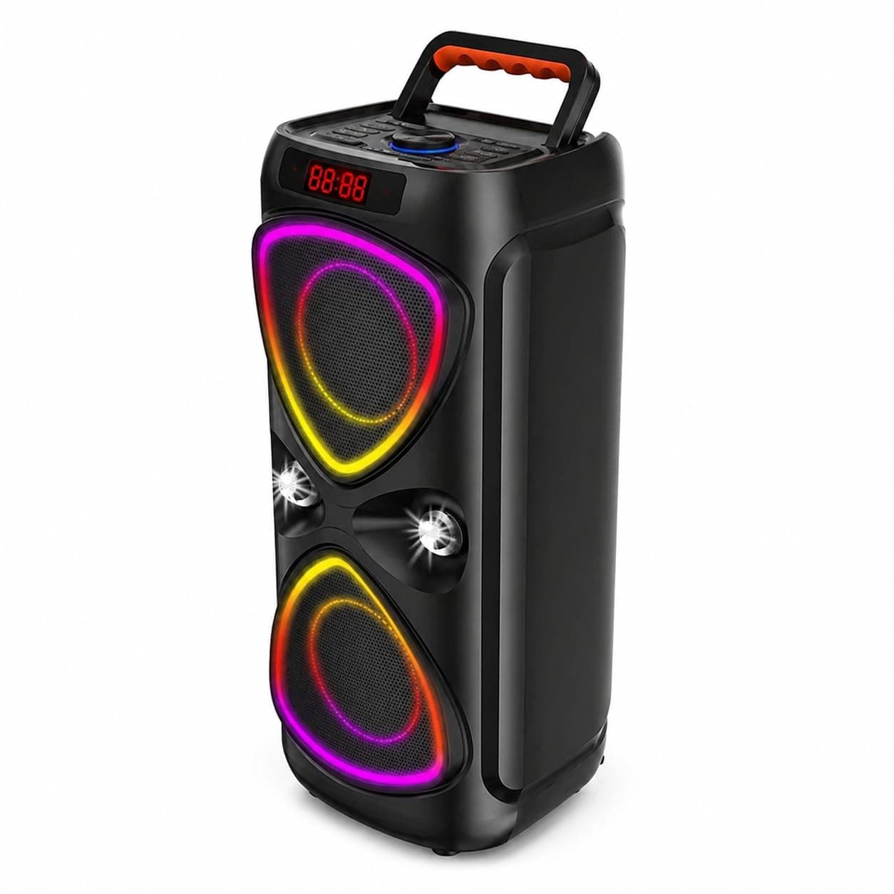 HEPU HP-116 Taşınabilir Bluetooth Hoparlör – 2×4” Hoparlör 15W Güç RGB Işık TWS Destekli