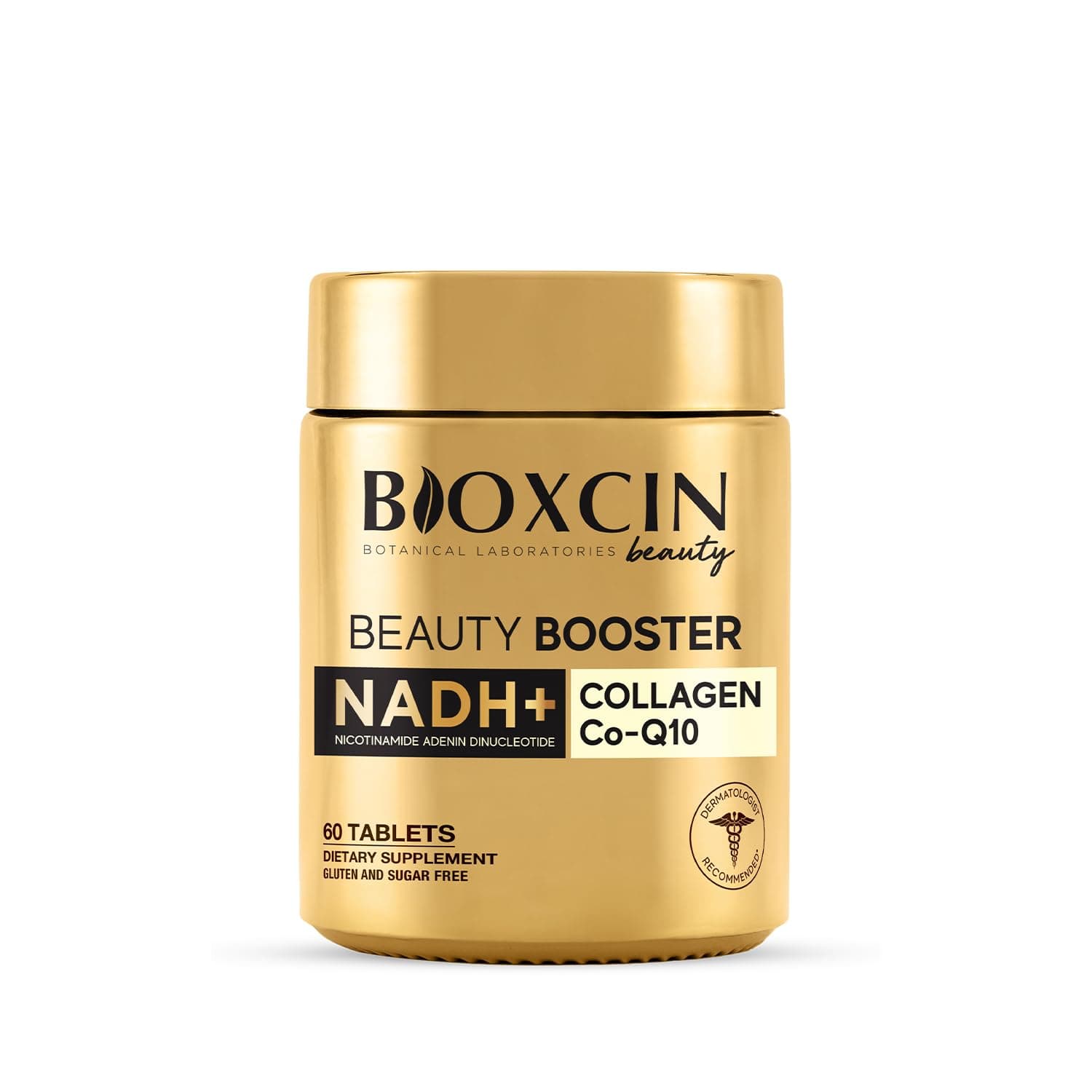 Bioxcin Beauty Booster – NADH, Tip I-III Kolajen, C Vitamini, Hyalüronik Asit, Biotin, Koenzim Q10 ve Çinko İçerikli Gıda Takviyesi – 60 Tablet