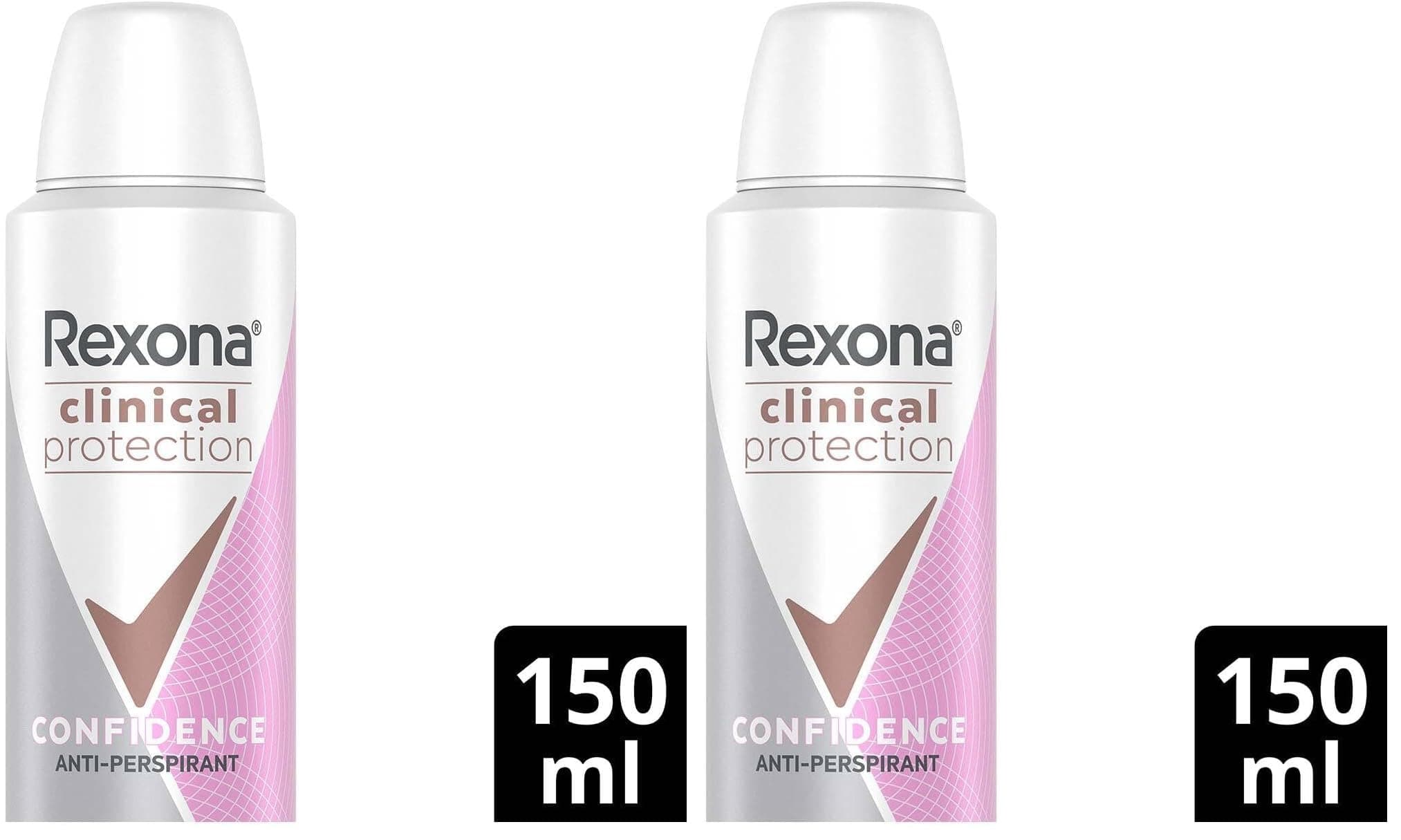 Rexona Clinical Protection Kadın Sprey Deodorant Confidence 150 ml 2li paket