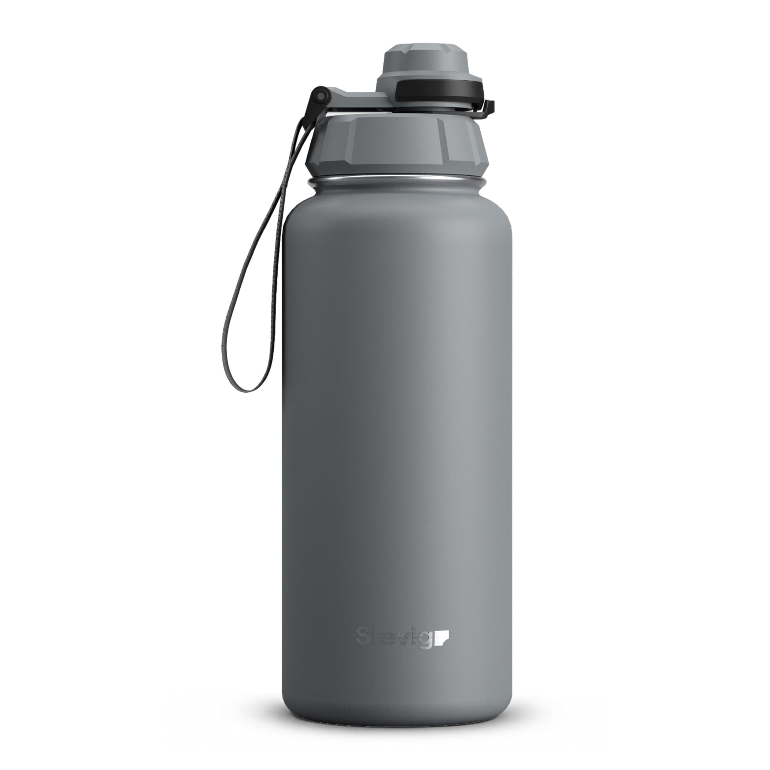 Stevig 1 Hand Leak-Proof Sızdırmaz Çelik Termos 1000 Ml Grey ST-214