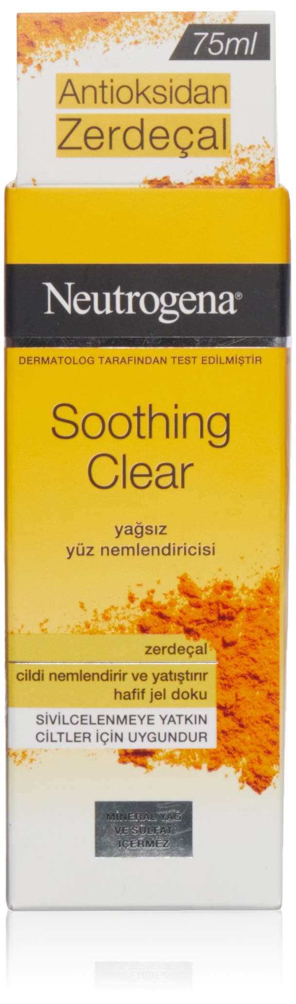 Neutrogena Soothing Clear Zerdeçal Yağsız Yüz Nemlendiricisi, 75 ml