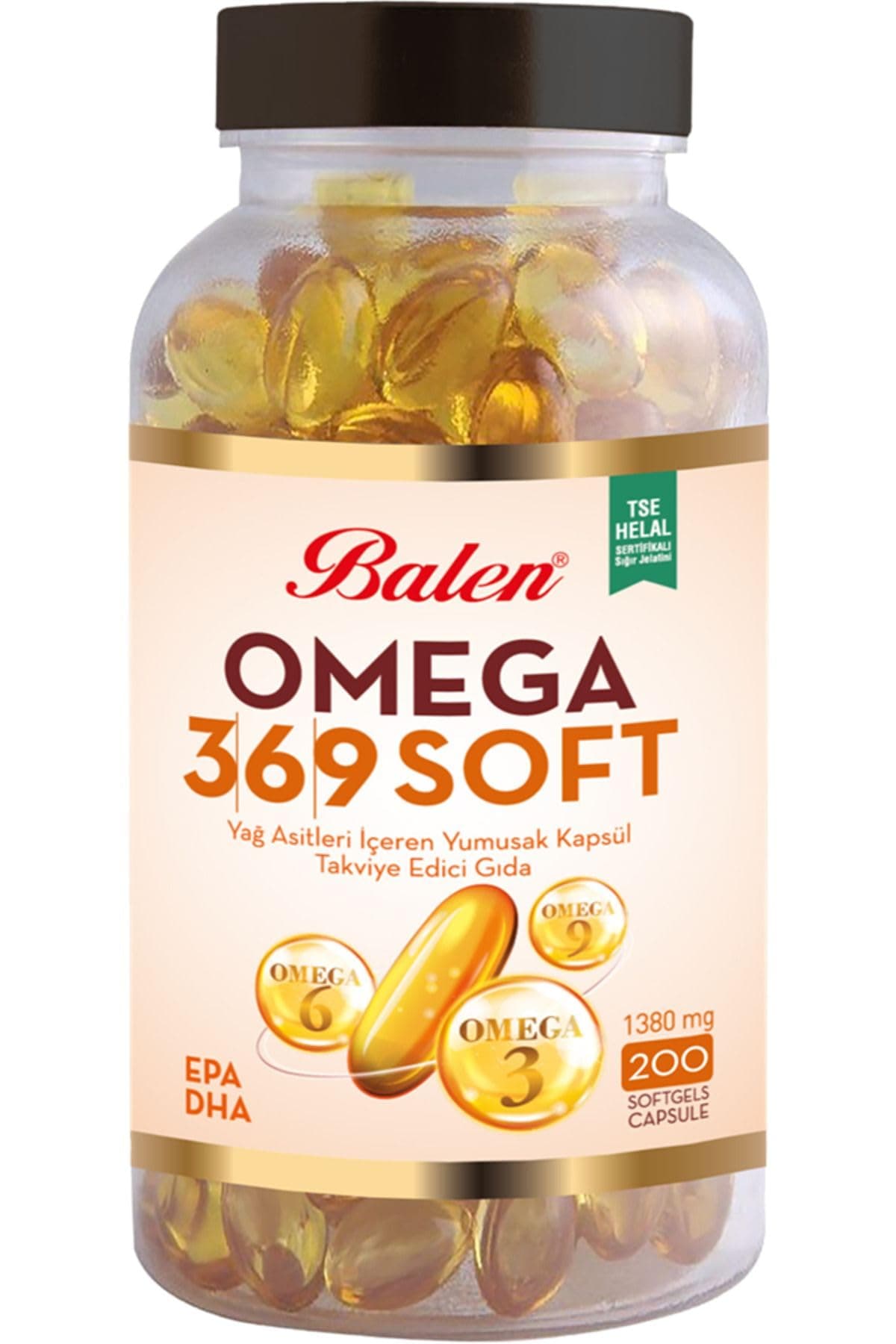 Balen Omega 3, 6, 9 Yumusak Yag Asitleri Yumusak Kapsül 1 Adet