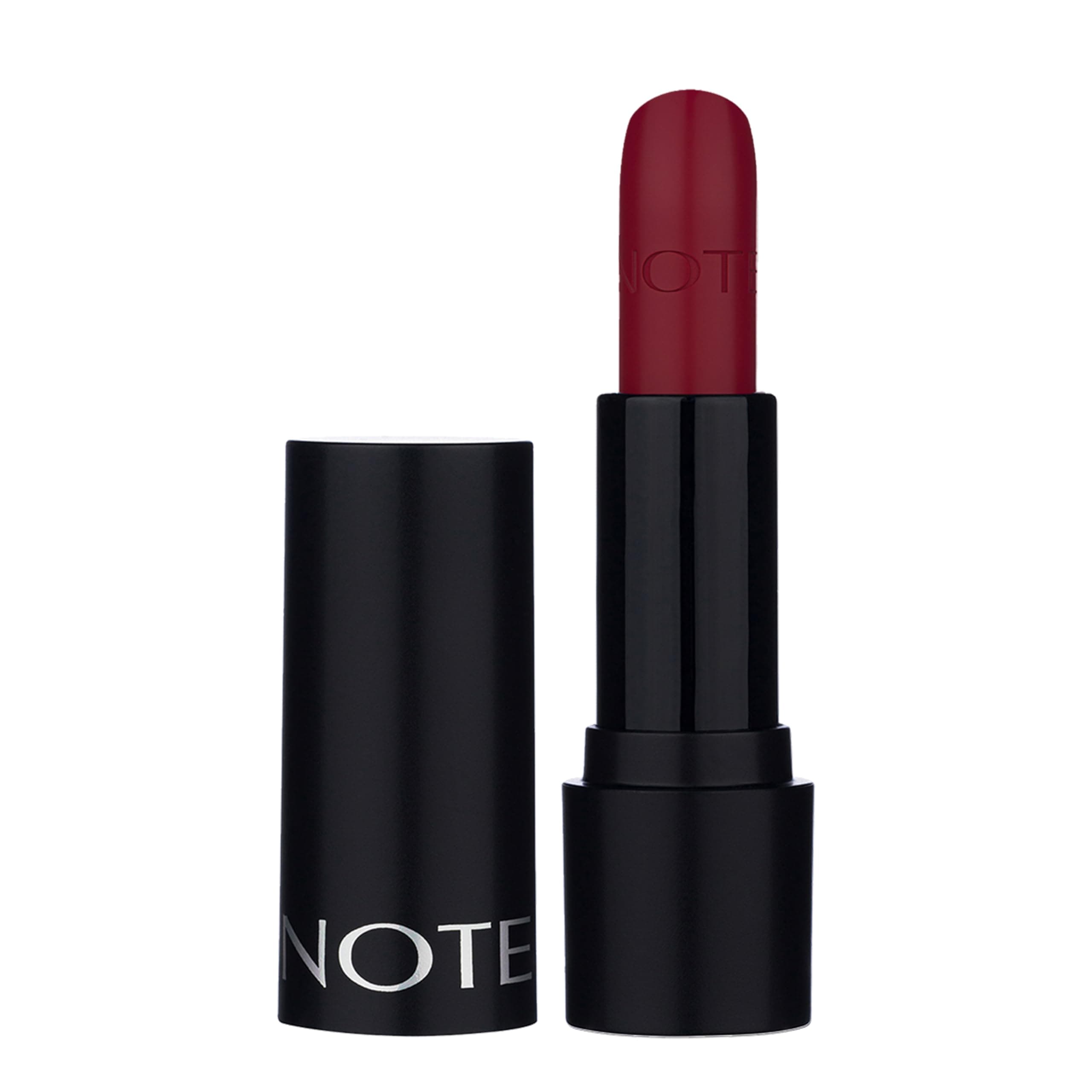 Note Cosmetics Deep Impact Lipstick 14 Warm Cherry Kremsi Dokulu Yarı Parlak Ruj, Kırmızı