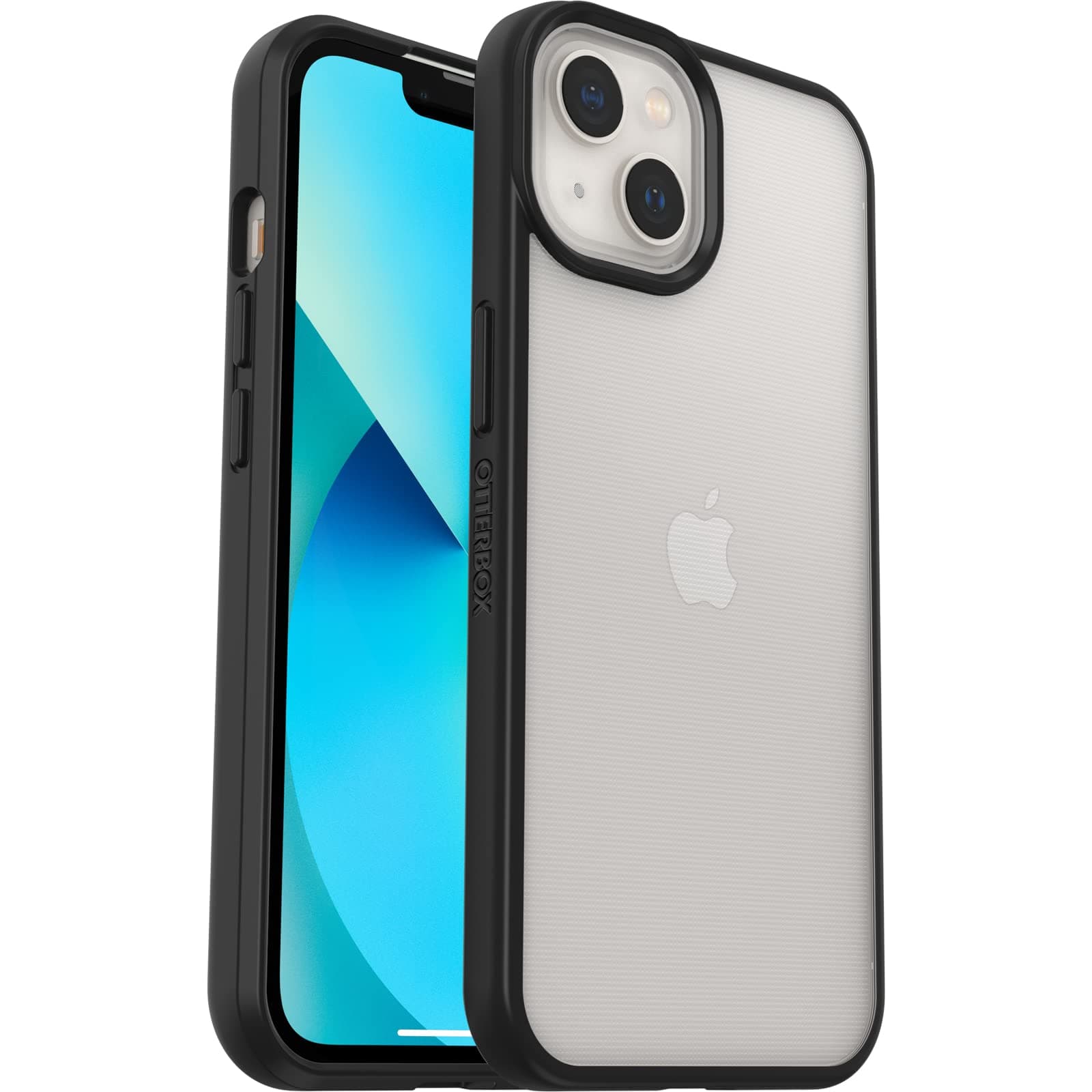 OtterBox iPhone 13 Şık Kılıf, Darbeye Dayanıklı, Düşmeye Dayanıklı, Ultra İnce, Koruyucu Kılıf, Askeri Standartlara Göre Test Edilmiştir, Şeffaf/Siyah, Perakende Paketi Yok