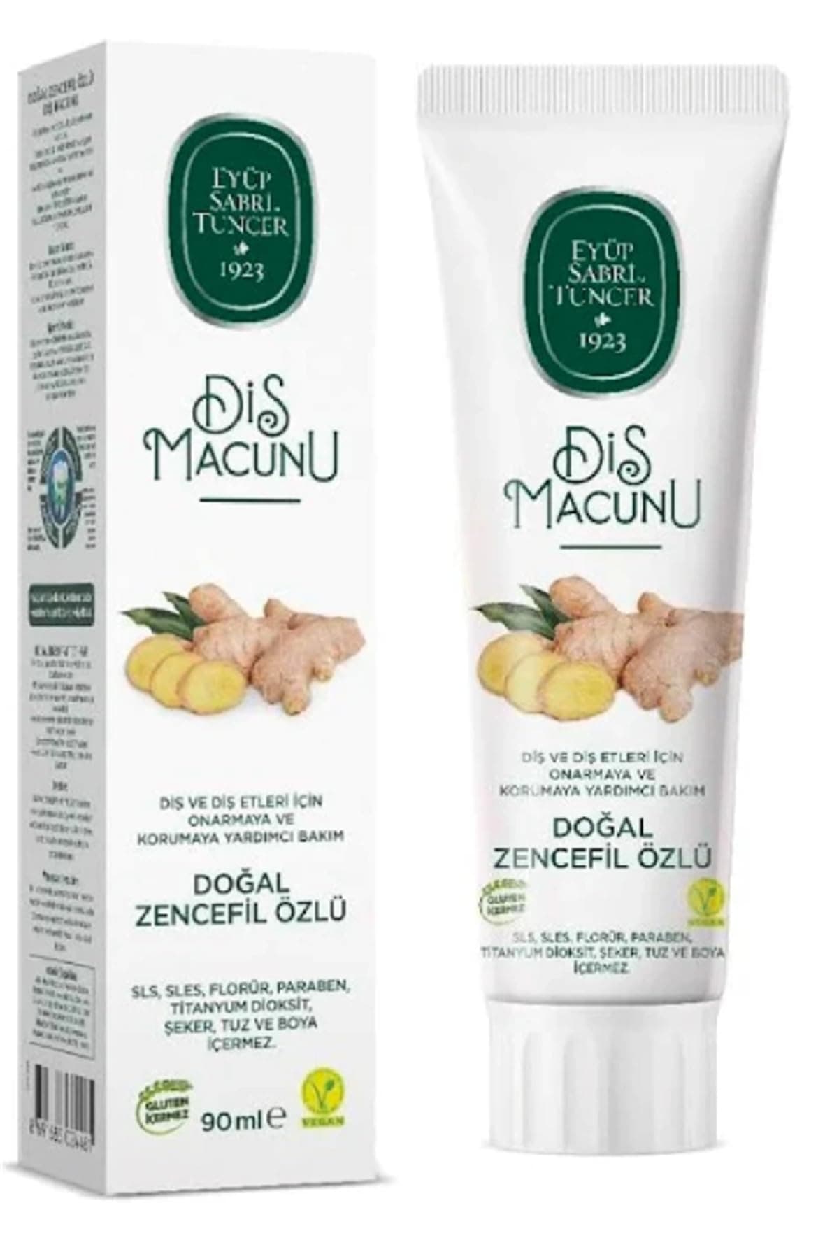 EYÜP SABRİ TUNCER Doğal Zencefil Özlü Diş Macunu, 90ml