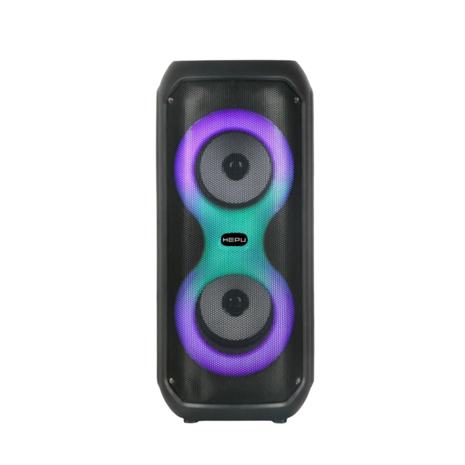 HEPU HP-MS04 Taşınabilir Bluetooth Hoparlör – 10W Güç Dahili Şarj Edilebilir Batarya LED Işık Efektli Kablosuz Speaker