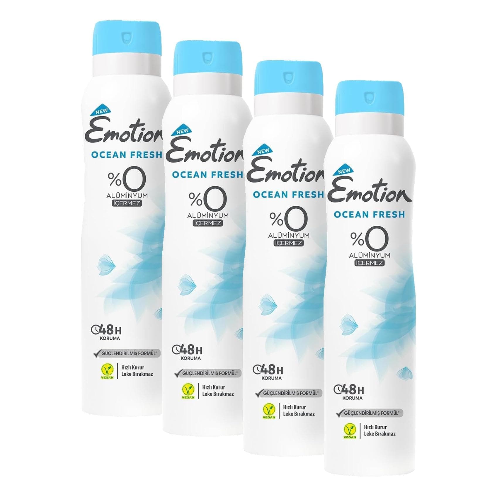 Emotion Ocean Fresh Kadın Deodorant, 150 ml (4 paketi)