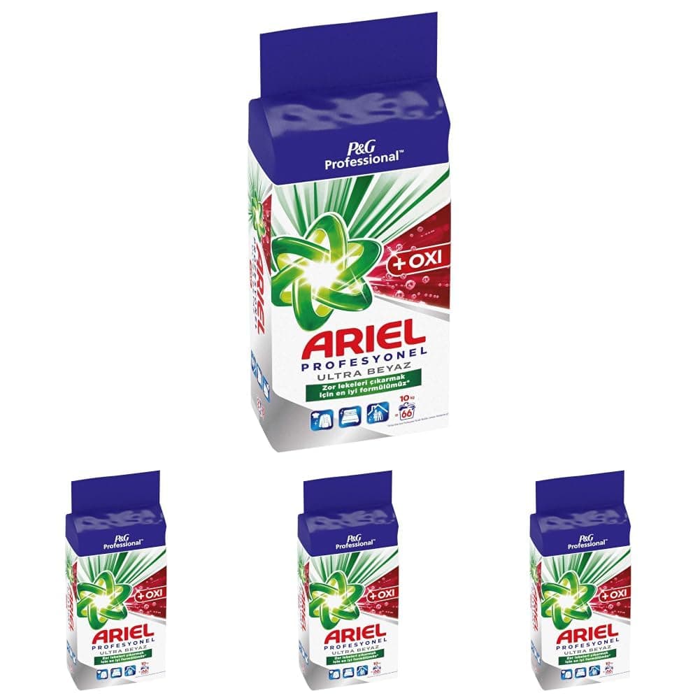 Ariel Professional Toz Çamaşır Deterjanı 66 Yıkama, 10 Kilogram (4 paketi)