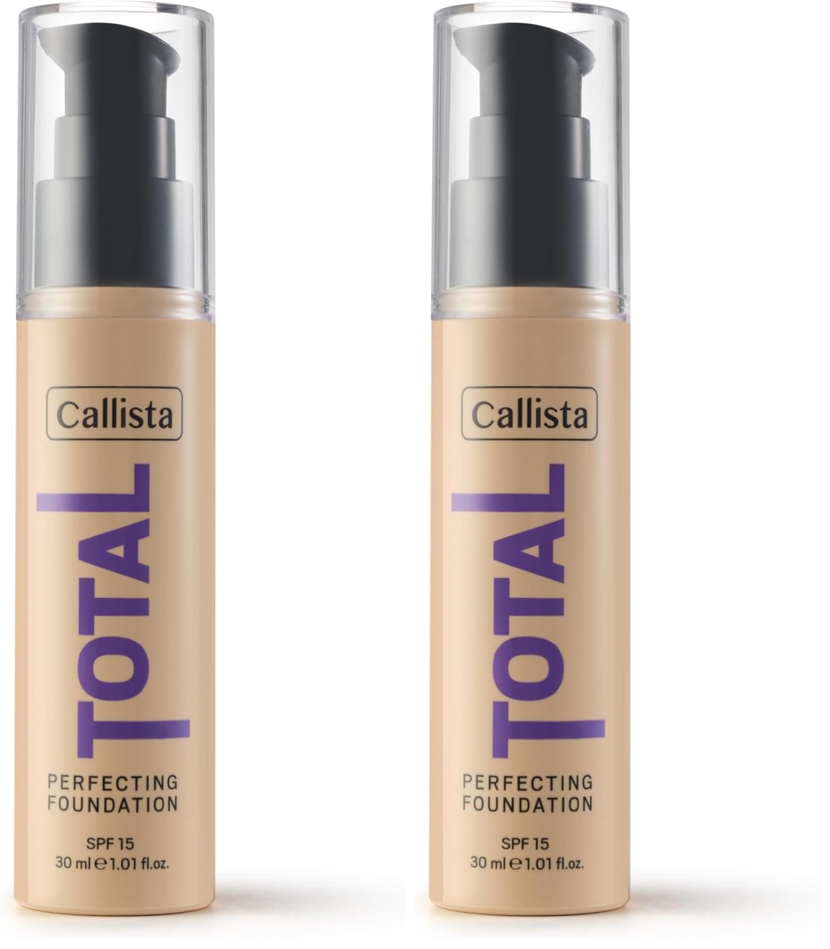 Callista Total Perfecting Fondöten 220 Natural Beige (2 paketi)