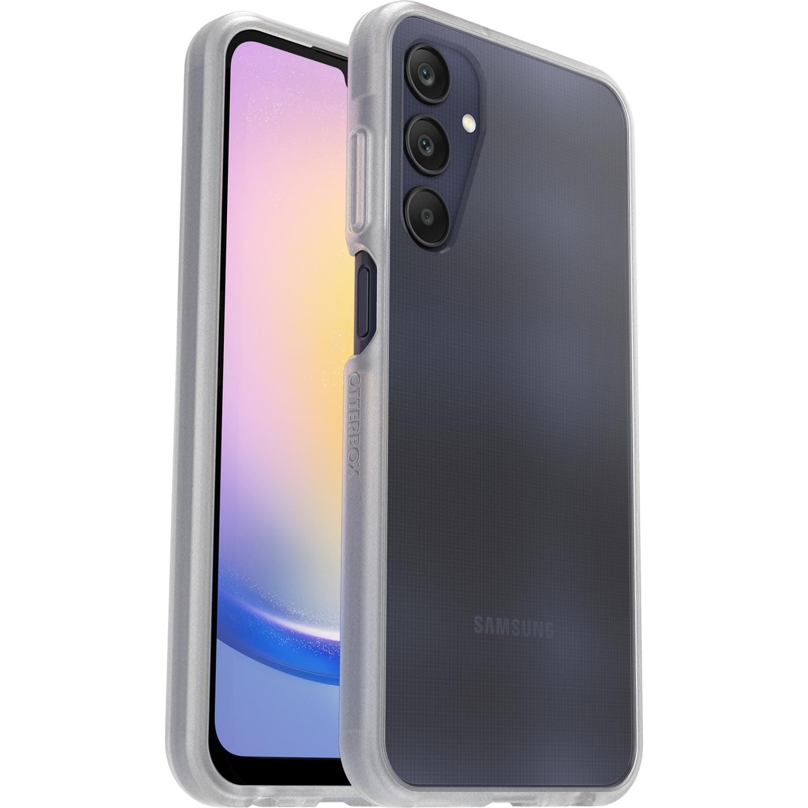 OtterBox Sleek Samsung Galaxy A25 5G için kılıf, darbeye dayanıklı, düşmeye karşı dayanıklı, ultra ince, koruyucu kılıf, askeri standartlara göre test edilmiştir, şeffaf, perakende ambalajı yoktur