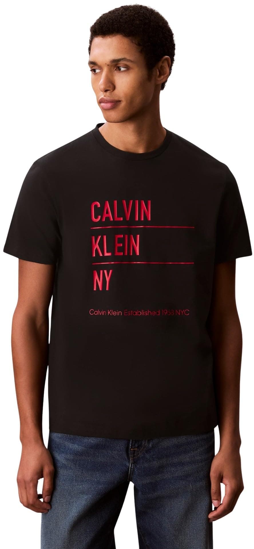 Calvin Klein SS 30S EU CALVIN KLEIN NY GRAPHI T-shirt Erkek