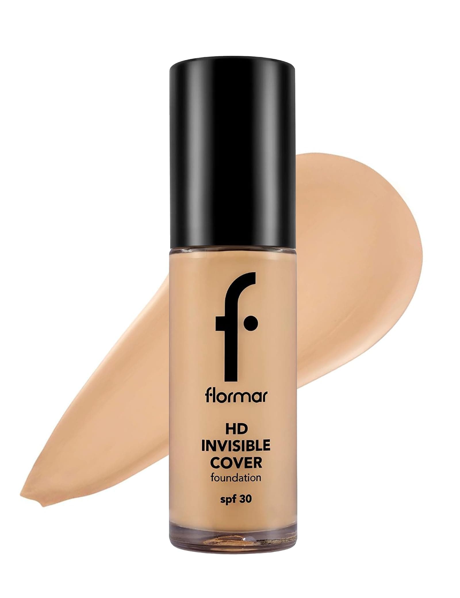 Flormar Invisible Cover HD Hafif Yapılı & Yarı Parlak Bitişli SPF30 Fondöten