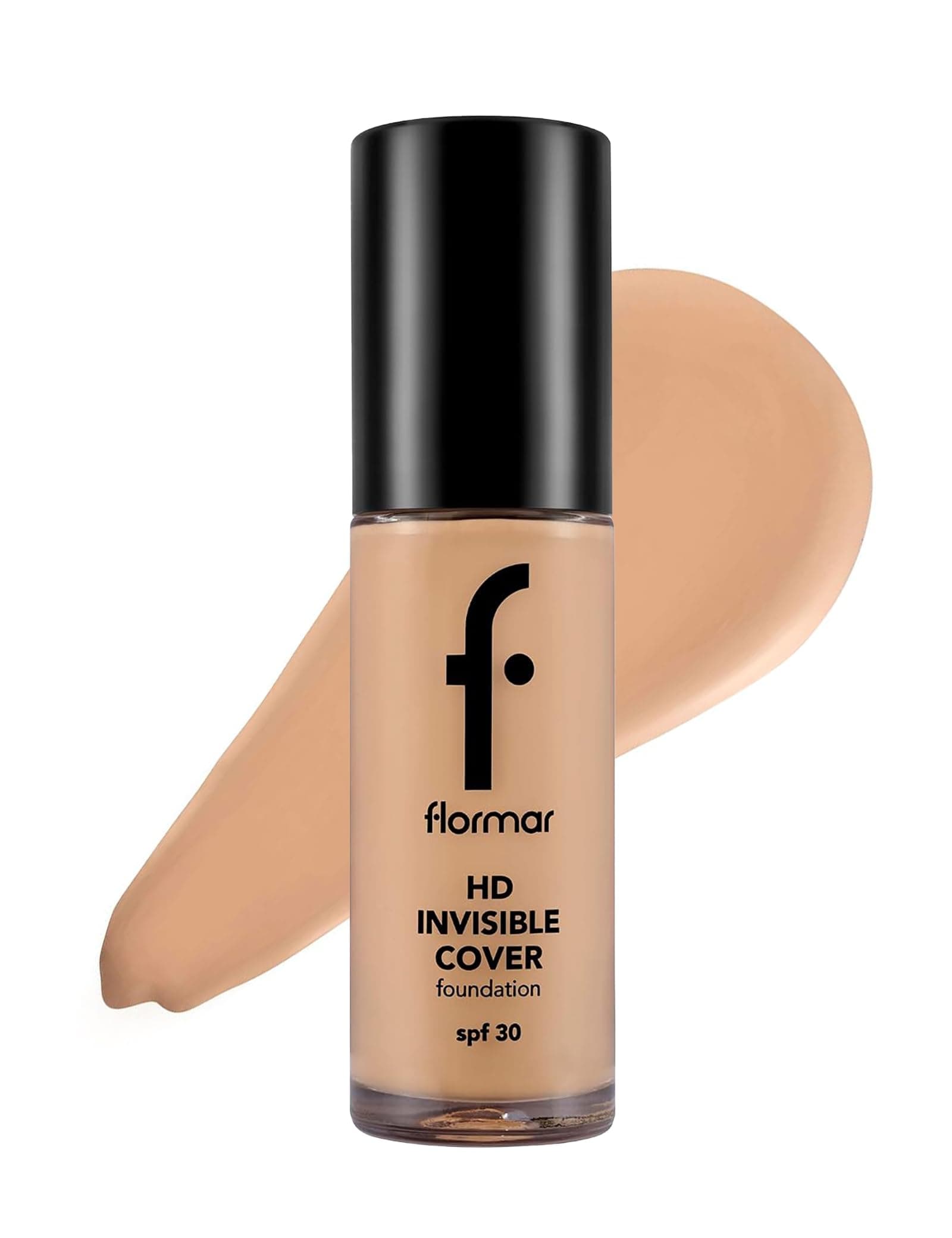 Flormar Invisible Cover HD Hafif Yapılı & Yarı Parlak Bitişli SPF30 Fondöten