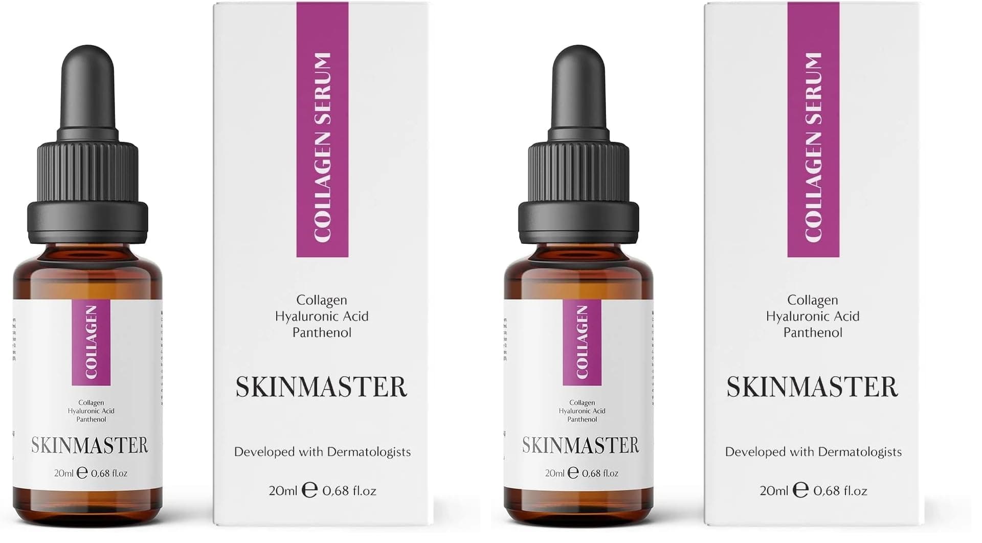 Skinmaster Sıkılaştırıcı ve Canlandırıcı Kolajen Serum 20 Mililitre 2li paket