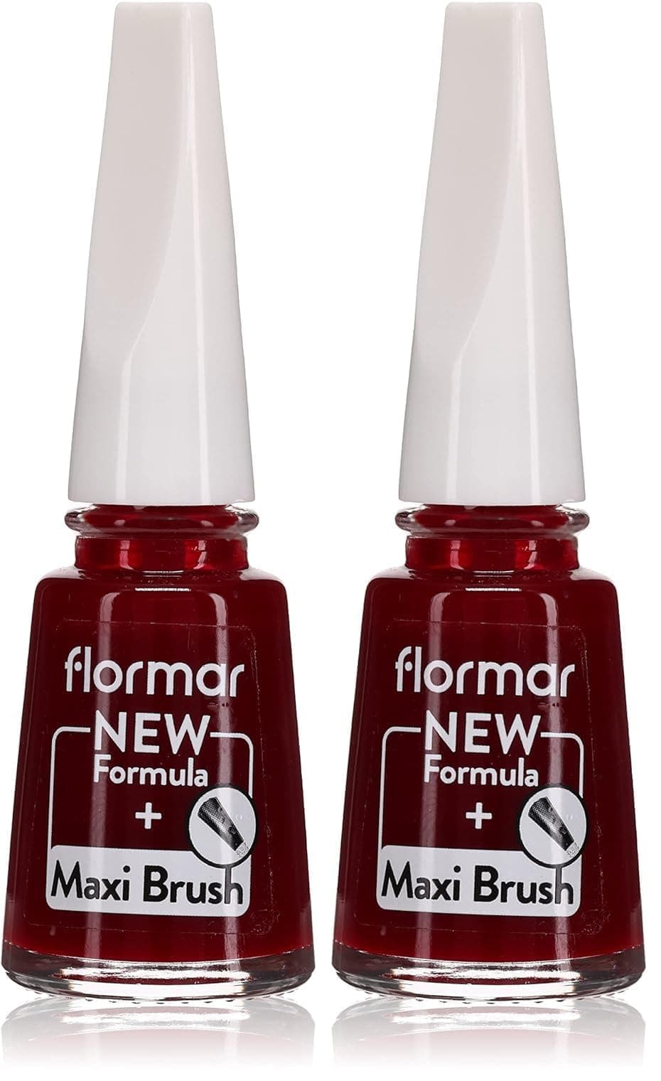 Flormar Klasik Parlak Bitişli Yüksek Pigmentli Oje Nail Enamel 385 Red Velvet New (2 paketi)