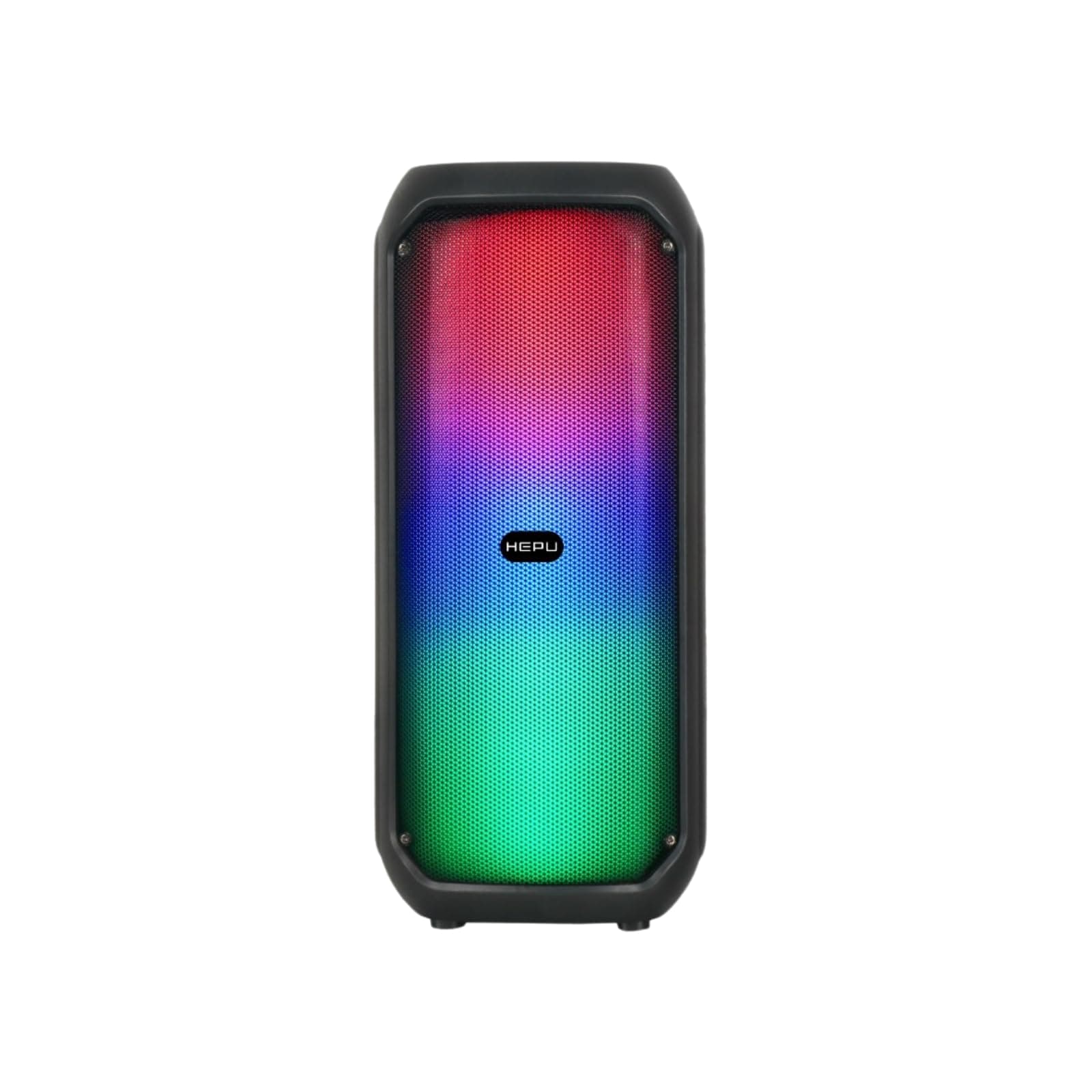 HEPU HP-MS05 Taşınabilir Bluetooth Hoparlör – 10W Güç Dahili Şarj Edilebilir Batarya LED Işık Efektli Kablosuz Speaker