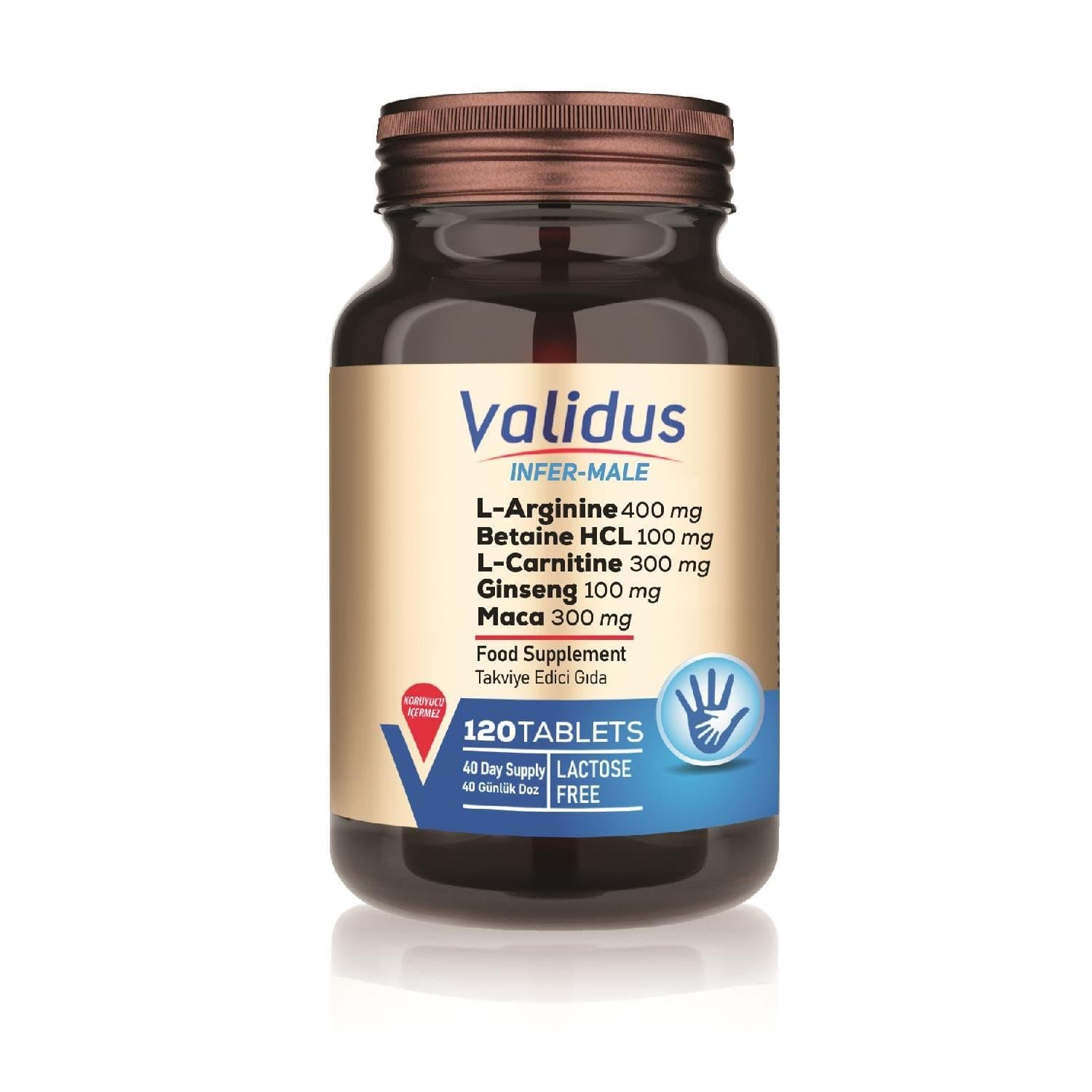 Validus Infer-Male Takviye Edici Gıda 120 Tablet