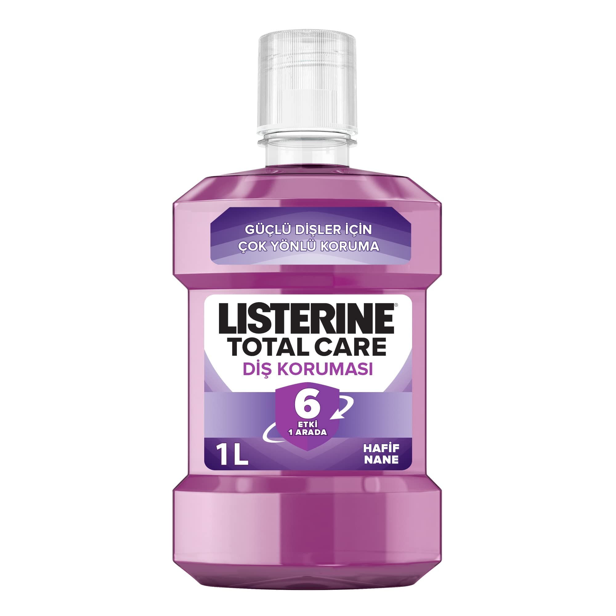 Listerine Total Care Hafif Nane Ağız Bakım Suyu, 1L,