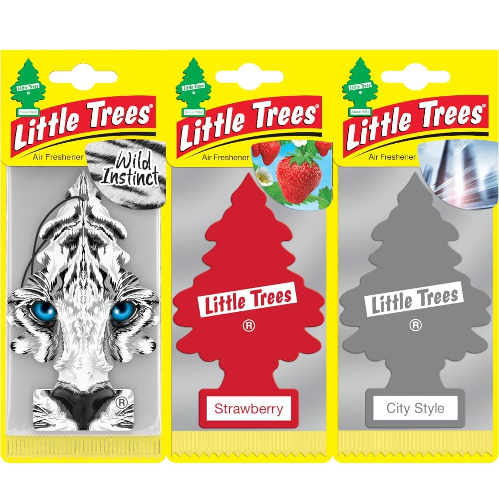 Car Freshner Asma Koku Vahşi, Çilek, Şehir Karışık Set 3'lü
